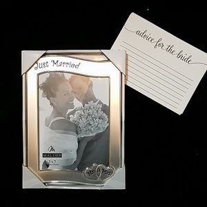 Malden silver frame just married and advice cards